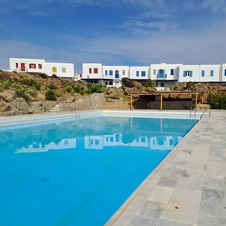 Feriehus Dreamy Mykonos House - Panoramic Ornos Views, Pool & Walk To The
